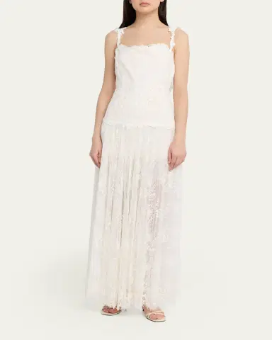 Kobi Halperin Ana Sleeveless Square-Neck Lace Maxi Dress | Thumbnail 2 Kobi Halperin Ana Sleeveless Square-Neck Lace Maxi Dress | Thumbnail 2
