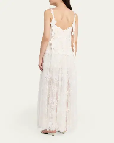Kobi Halperin Ana Sleeveless Square-Neck Lace Maxi Dress | Thumbnail 3 Kobi Halperin Ana Sleeveless Square-Neck Lace Maxi Dress | Thumbnail 3