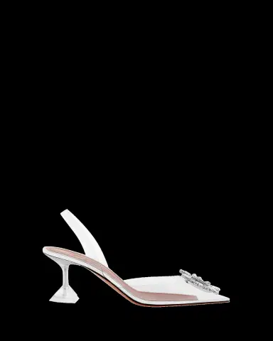 Amina Muaddi Begum Clear Crystal Slingback Pumps | Thumbnail 2 Amina Muaddi Begum Clear Crystal Slingback Pumps | Thumbnail 2