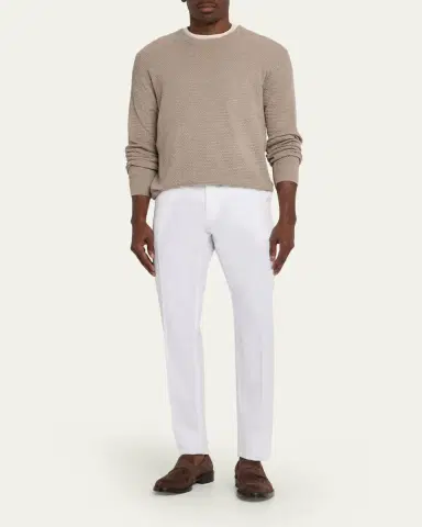 Incotex Men's Slim-Fit Chinolino Trousers | Thumbnail 2