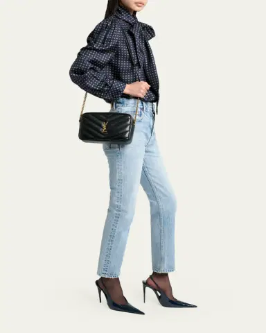 Saint Laurent LouLou YSL Chevron Quilted Crossbody Bag | Thumbnail 5 Saint Laurent LouLou YSL Chevron Quilted Crossbody Bag | Thumbnail 5