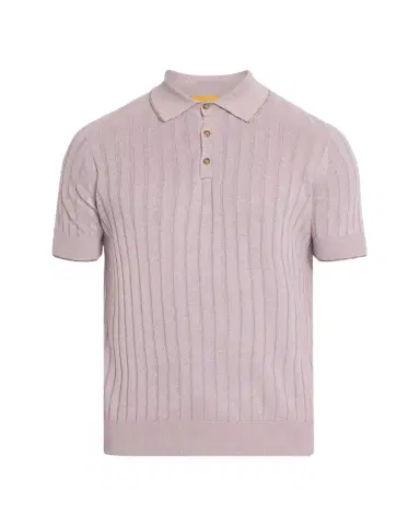 Guest In Residence Men's Rib-Knit Teddy Polo Shirt | Thumbnail 1 Guest In Residence Men's Rib-Knit Teddy Polo Shirt | Thumbnail 1
