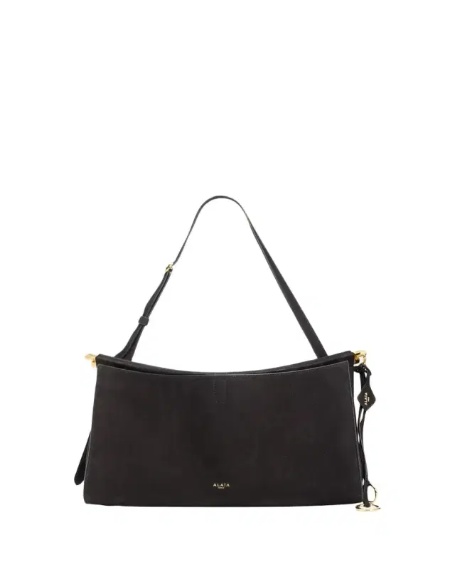 Le Click Large East-West Suede Shoulder Bag