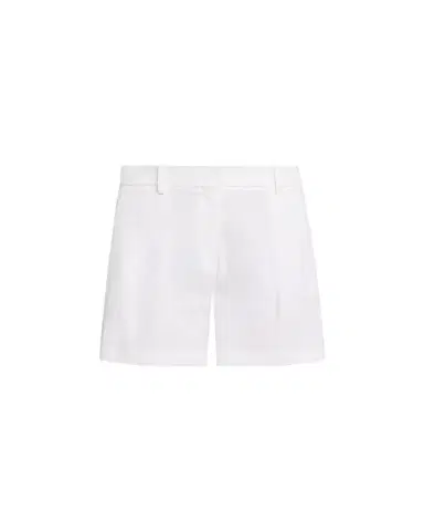 Theory Pleated A-Line Linen-Blend Shorts | Thumbnail 1