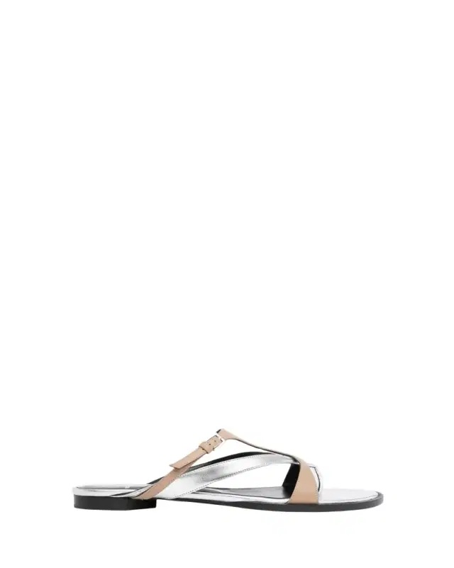 Pierre Hardy Brasilia Bicolor Leather Thong Sandals