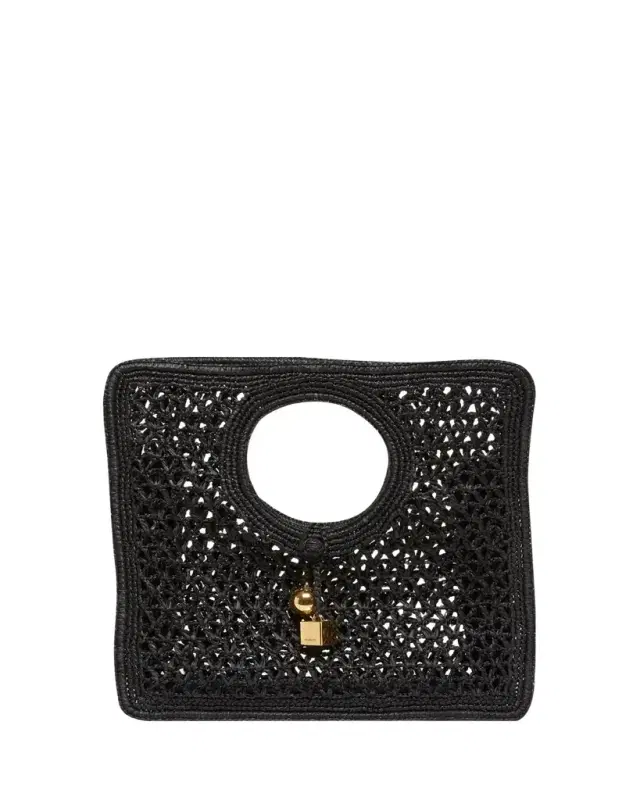 Jacquemus Le Petit Carre Raffia Top-Handle Bag
