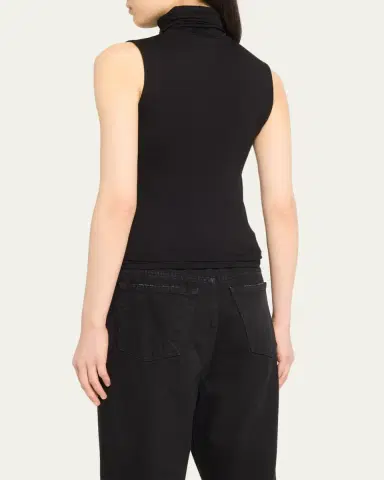 MAJESTIC FILATURES Soft Touch Sleeveless Stretch Turtleneck | Thumbnail 3 MAJESTIC FILATURES Soft Touch Sleeveless Stretch Turtleneck | Thumbnail 3