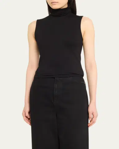 MAJESTIC FILATURES Soft Touch Sleeveless Stretch Turtleneck | Thumbnail 4 MAJESTIC FILATURES Soft Touch Sleeveless Stretch Turtleneck | Thumbnail 4
