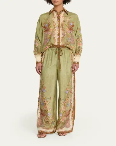 Zimmermann Indra Relaxed Silk Shirt | Thumbnail 2 Zimmermann Indra Relaxed Silk Shirt | Thumbnail 2