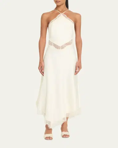 A.L.C. Lucia Satin & Lace Midi Dress | Thumbnail 2 A.L.C. Lucia Satin & Lace Midi Dress | Thumbnail 2