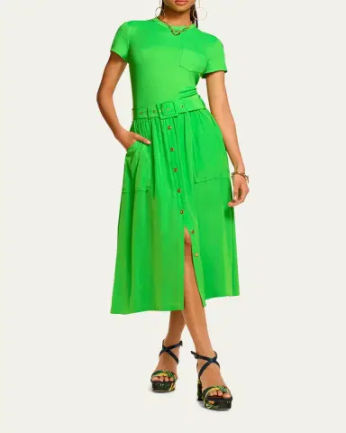 Ramy Brook Sylvie Belted Midi Dress | Thumbnail 2 Ramy Brook Sylvie Belted Midi Dress | Thumbnail 2