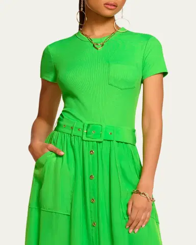 Ramy Brook Sylvie Belted Midi Dress | Thumbnail 4 Ramy Brook Sylvie Belted Midi Dress | Thumbnail 4