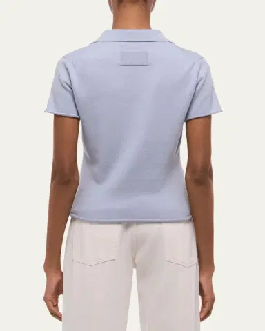 Helmut Lang Short-Sleeve Shrunken Polo Shirt | Thumbnail 3 Helmut Lang Short-Sleeve Shrunken Polo Shirt | Thumbnail 3