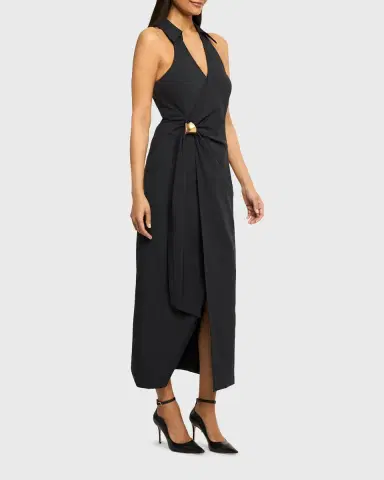 Cinq à Sept Enez Bangle Midi Dress | Thumbnail 4 Cinq à Sept Enez Bangle Midi Dress | Thumbnail 4