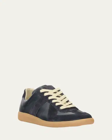 Maison Margiela Replica Suede & Leather Sneakers | Thumbnail 2
