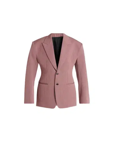 Bottega Veneta Oversized Wool-Linen Single-Breasted Jacket | Thumbnail 1 Bottega Veneta Oversized Wool-Linen Single-Breasted Jacket | Thumbnail 1