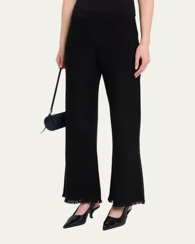Kobi Halperin Valley Fringe-Hem Pique Knit Pants | Thumbnail 4 Kobi Halperin Valley Fringe-Hem Pique Knit Pants | Thumbnail 4