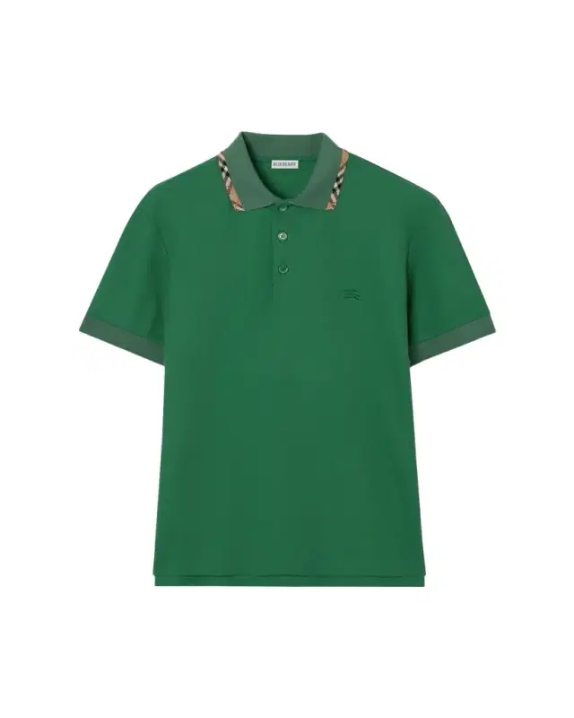 Burberry Men's Eddie Check-Trim Cotton Polo Shirt
