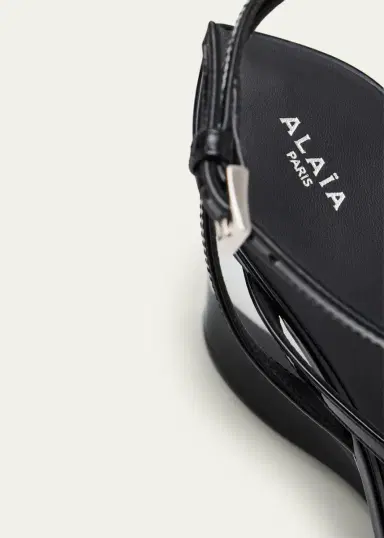 Alaïa 90mm Patent Leather Wedge Sandals | Thumbnail 10 Alaïa 90mm Patent Leather Wedge Sandals | Thumbnail 10