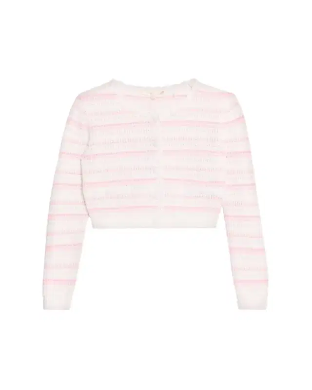 Dessa Striped Crochet Cardigan