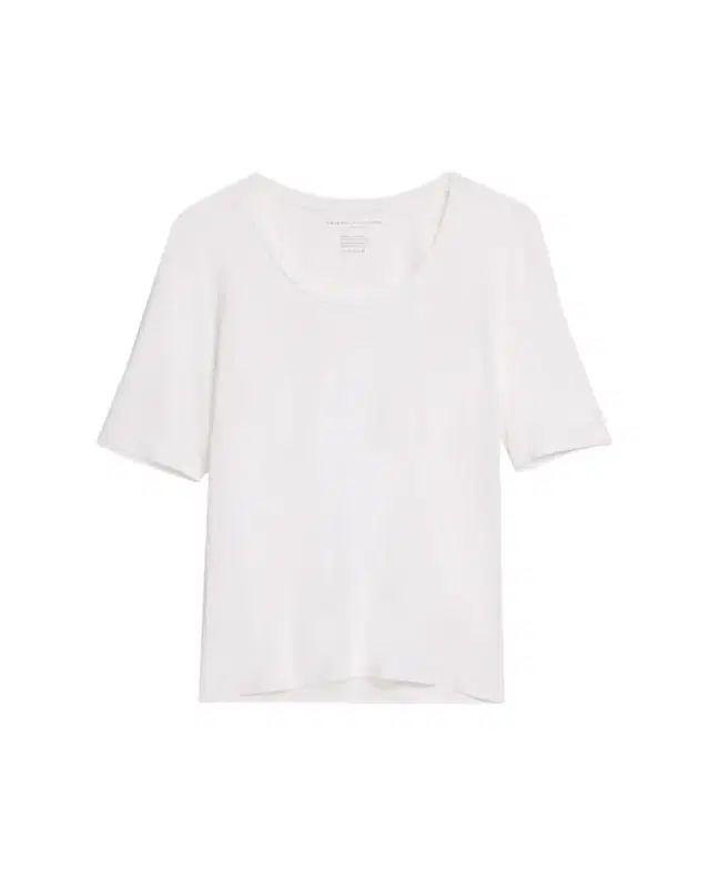 Majestic Filatures Elbow-Sleeve Scoop-Neck Shirt