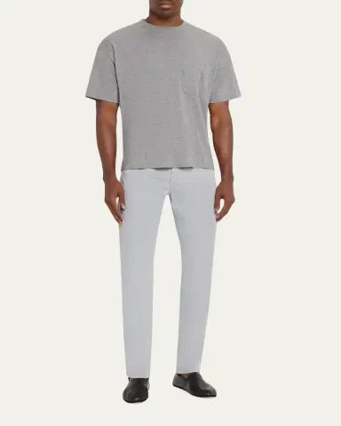 Frame Men's Jersey Relaxed-Fit Crewneck Pocket T-Shirt | Thumbnail 2