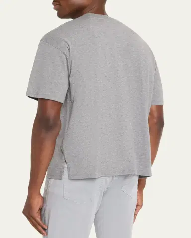 Frame Men's Jersey Relaxed-Fit Crewneck Pocket T-Shirt | Thumbnail 3
