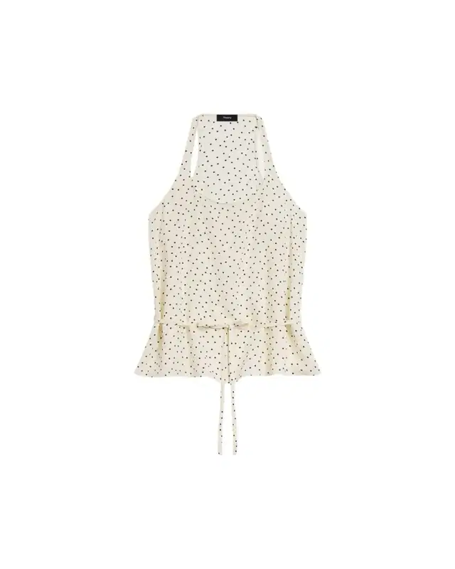 Theory Belted Halter Tank Top