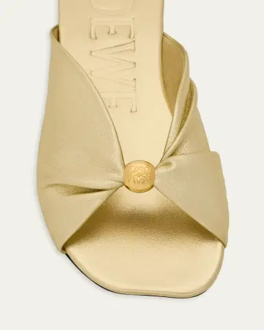 Loewe x Paula's Ibiza Pebble Soft Metallic Leather Slide Sandals | Thumbnail 3 Loewe x Paula's Ibiza Pebble Soft Metallic Leather Slide Sandals | Thumbnail 3