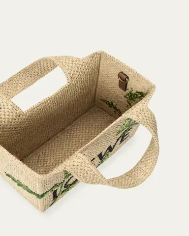 LOEWE x Paula's Ibiza Embroidered Raffia Tote Bag | Thumbnail 3
