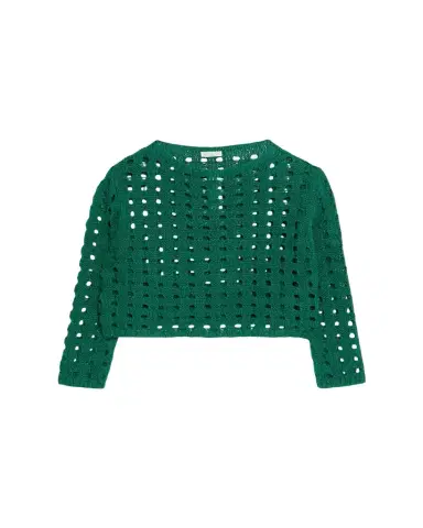 Lafayette 148 New York Linen-Silk Chainette Basket Stitch Sweater | Thumbnail 1 Lafayette 148 New York Linen-Silk Chainette Basket Stitch Sweater | Thumbnail 1
