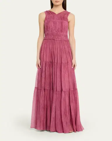 Ulla Johnson Freesia Sleeveless Silk Chiffon Gown | Thumbnail 5