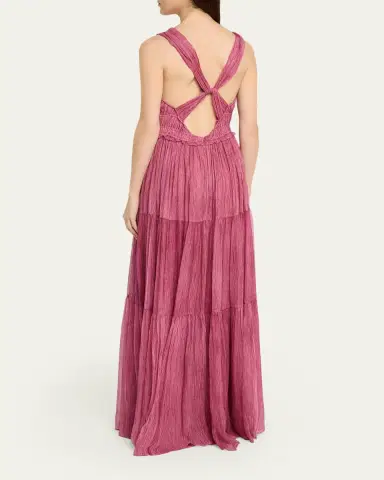Ulla Johnson Freesia Sleeveless Silk Chiffon Gown | Thumbnail 6