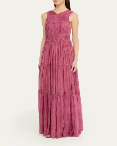 Ulla Johnson Freesia Sleeveless Silk Chiffon Gown | Thumbnail 7