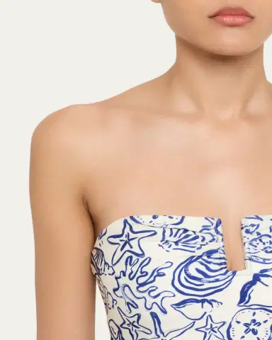 Simkhai Ottilie Strapless One-Piece Swimsuit | Thumbnail 4 Simkhai Ottilie Strapless One-Piece Swimsuit | Thumbnail 4