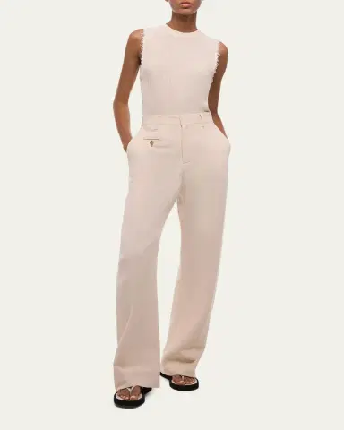 Helmut Lang Wide-Leg Cotton Sailor Trousers | Thumbnail 2 Helmut Lang Wide-Leg Cotton Sailor Trousers | Thumbnail 2