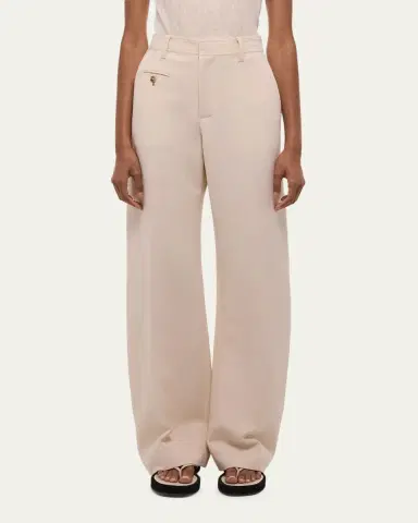 Helmut Lang Wide-Leg Cotton Sailor Trousers | Thumbnail 4 Helmut Lang Wide-Leg Cotton Sailor Trousers | Thumbnail 4