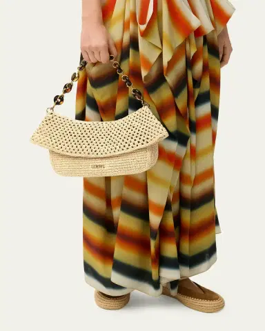 Loewe x Paula's Ibiza Ola Medium Bag in Raffia | Thumbnail 2