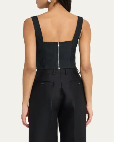 Dolce & Gabbana Lace Jacquard Crop Bustier Top | Thumbnail 3 Dolce & Gabbana Lace Jacquard Crop Bustier Top | Thumbnail 3