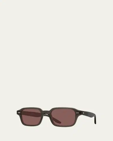 BARTON PERREIRA Men's Acetate Rectangle Sunglasses | Thumbnail 2