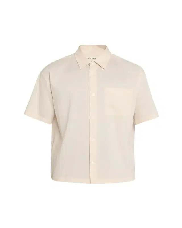FRAME Men's Viscose Blend Pocket Short-Sleeve Shirt
