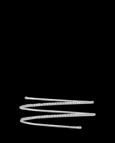 MATTIA CIELO 18K White Gold Diamond 2 Row Tennis Bracelet | Thumbnail 2 MATTIA CIELO 18K White Gold Diamond 2 Row Tennis Bracelet | Thumbnail 2