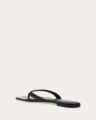 Vince San Juan Patent Leather Flat Thong Sandals | Thumbnail 4 Vince San Juan Patent Leather Flat Thong Sandals | Thumbnail 4