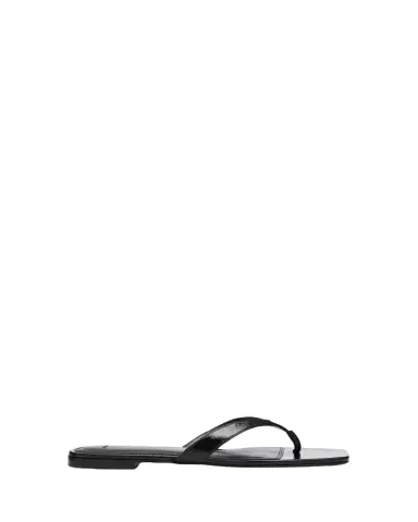 Vince San Juan Patent Leather Flat Thong Sandals | Thumbnail 1 Vince San Juan Patent Leather Flat Thong Sandals | Thumbnail 1