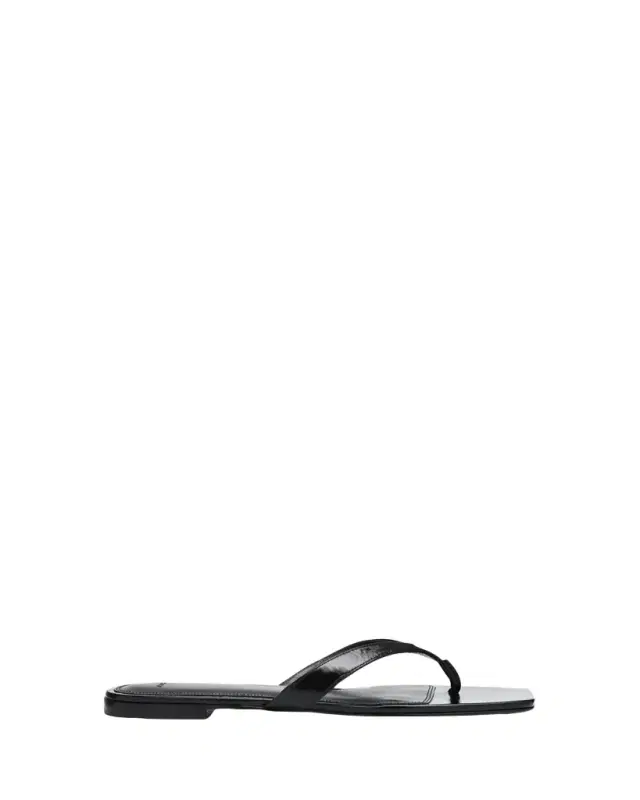Vince San Juan Patent Leather Flat Thong Sandals