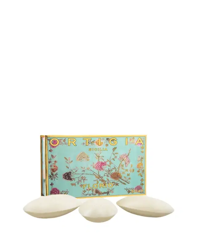 ORTIGIA Florio Olive Oil Soap Box, 3 x 3.5 oz.