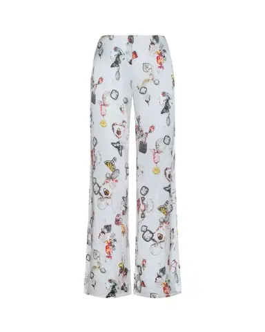 L'AGENCE Kimia Printed Satin Wide-Leg Pants | Thumbnail 1 L'AGENCE Kimia Printed Satin Wide-Leg Pants | Thumbnail 1