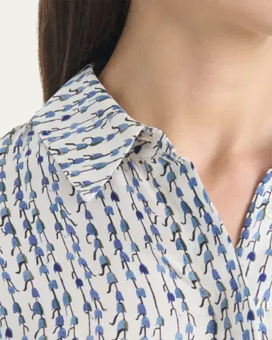 Altuzarra Chika Silk Button-Front Top | Thumbnail 4