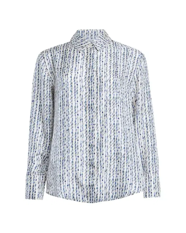 Altuzarra Chika Silk Button-Front Top