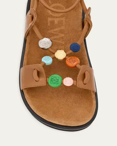 Loewe x Paula's Ibiza Anagram Pebble Bead Leather Sandals | Thumbnail 7 Loewe x Paula's Ibiza Anagram Pebble Bead Leather Sandals | Thumbnail 7